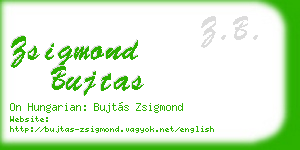 zsigmond bujtas business card
