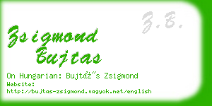 zsigmond bujtas business card